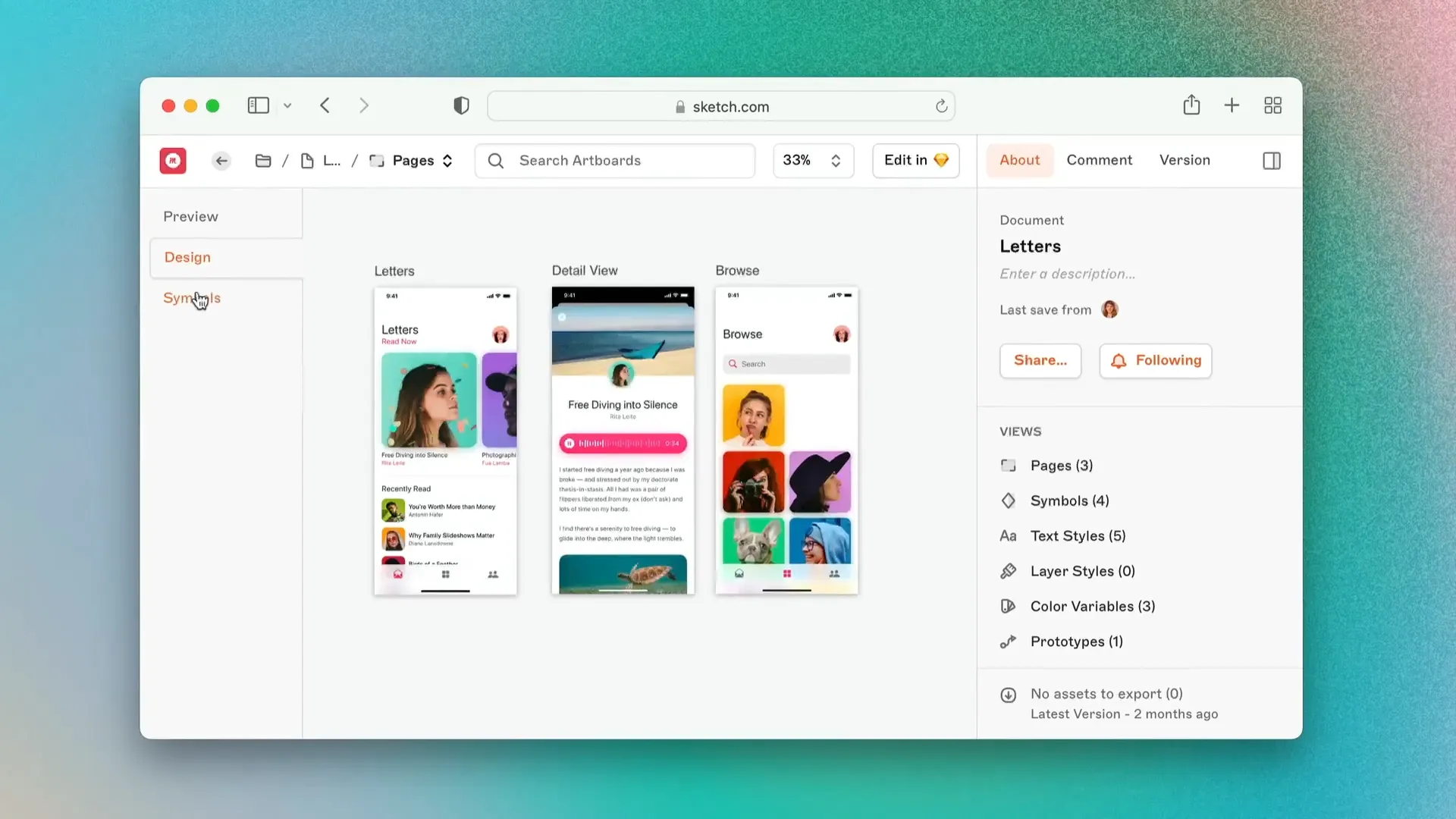 Canvas View in the Browser