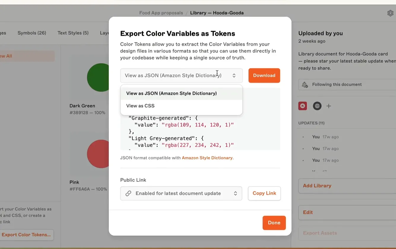 Color Tokens and Components